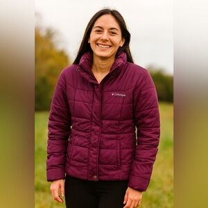 Columbia Puffer Jacket Deep Grape Size XS​​